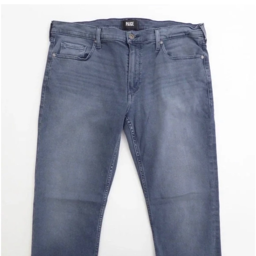 Paige Mens Jeans Blue Lennox Slim Fit Rayon Blend Soft Stretch Zip Fly 33x31